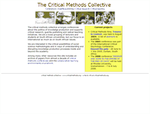 Tablet Screenshot of criticalmethods.org